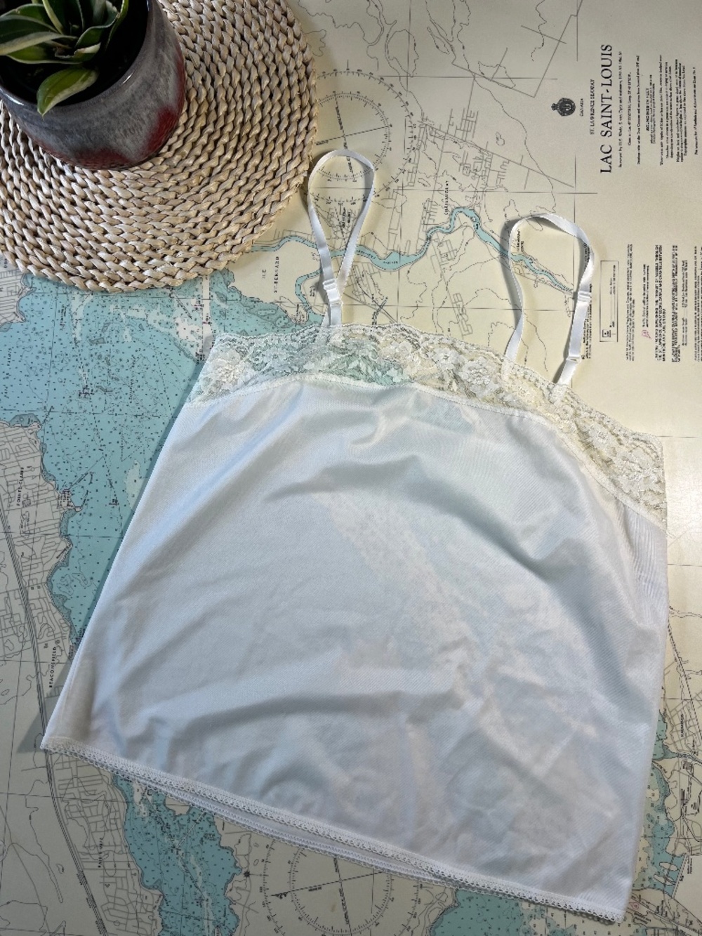 Vintage FM Lingerie Lace Trimmed Camisol